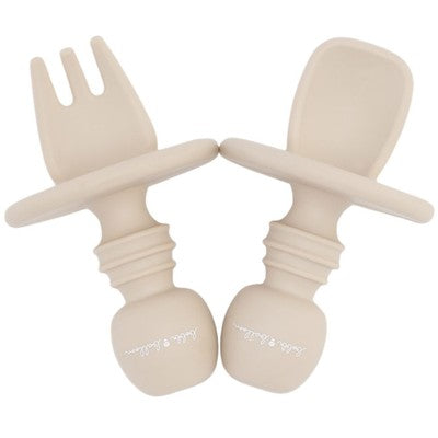 Siliconen bestek set - Oyster Beige