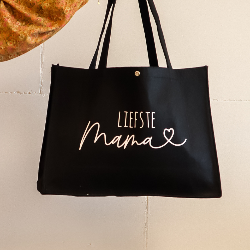 Liefste Mama - Shopper Zwart